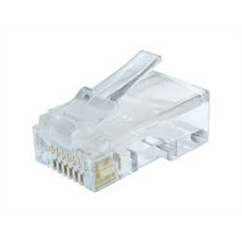Modular plug (adapter) 8P8C for solid CAT6 LAN cable, 10 pcs per bag | Cablexpert