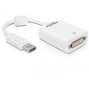 Delock Adapter DisplayPort (DP) auf DVI St/Bu whit