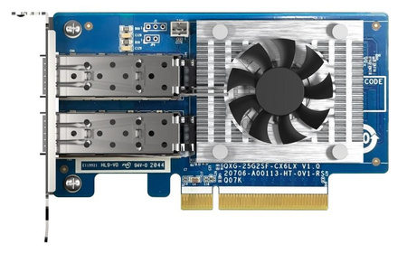 QNAP LAN Card 2x 25GbE SFP28 PCIe Gen4 x8 ErwKarte QXG-25G2SF-CX6
