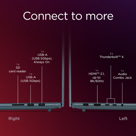 Lenovo Yoga Pro 9 16IAH10 | Tidal Teal | 16 " | OLED | 2.8K WQXGA+ | 2880 x 1800 pixels | Intel Core Ultra 7 | 255H | 32 GB | Soldered LPDDR5x | Solid-state drive capacity 1000 GB | NVIDIA GeForce RTX 5060 Graphics | GDDR7 | 8 GB | Windows 11 Pro | 802.11