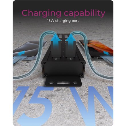 Raidsonic | 20-in-1 USB HUB with power supply, on/off button and mounting brackets | IB-HUB1720-U3