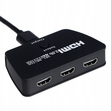 SWITCH HDMI 3x1 PRZEŁĄCZNIK UHD 4K HDCP 2.2 HDR