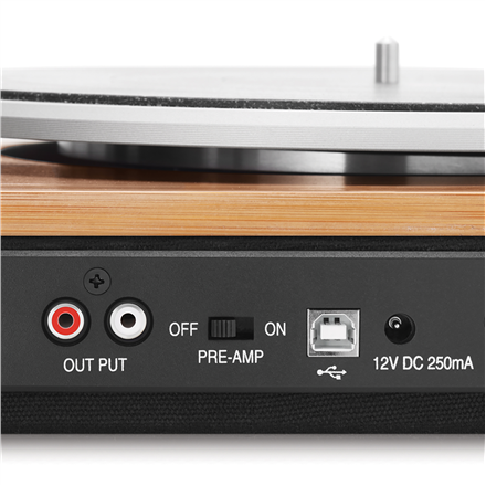 Marley Stir It Up Turntable, Wireless, Signature Black Marley Stir It Up Turntable USB port