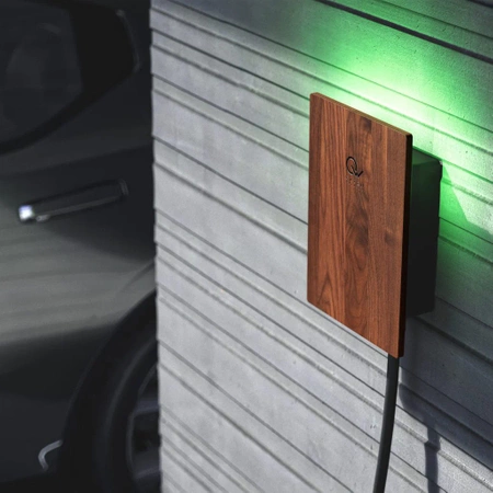 Green Wallbox Front for GW 2 Pro - Wood Walnut