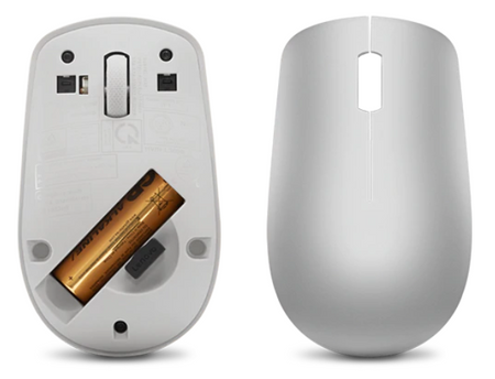 Lenovo Wireless Mouse 530 Optical Mouse, Platinum Grey, 2.4 GHz Wireless via Nano USB
