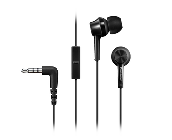 Panasonic Canal type RP-TCM115E-K Wired In-ear Microphone Black