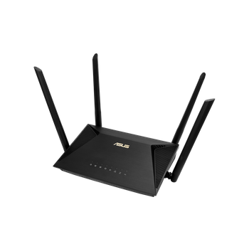 Asus Wireless AX1800 Dual Band Gigabit Router  RT-AX53U 1201+600 Mbit/s Ethernet LAN (RJ-45) ports 4 Mesh Support No MU-MiMO Yes No mobile broadband Antenna type  External antenna x 4