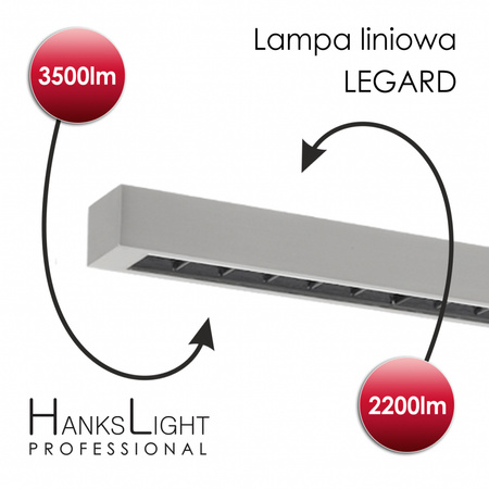 Lampa LED,HanksLight,stojąca, alu,1200*2146mm,up21W/down36W,4000K