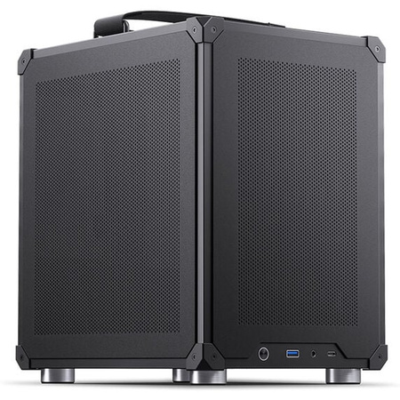 Jonsbo C6 PC-Gehäuse, Mini-Tower, Micro-ATX, mit Tragegriff - schwarz