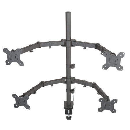 UCHWYT BIURKOWY DO 4 MONITORÓW LED/LCD 13-27" L-04N ART