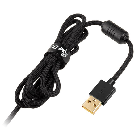 Ducky Feather Gaming Maus, ARGB - Kailh Switches, schwarz/weiß