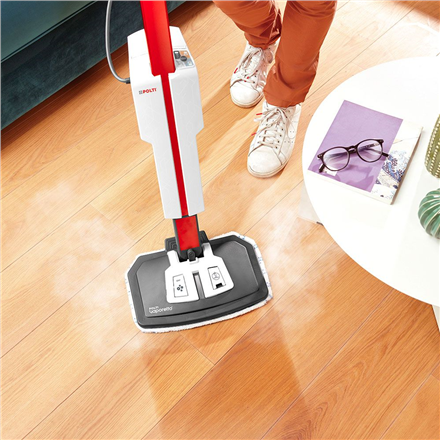 Polti Steam mop with integrated portable cleaner PTEU0306 Vaporetto SV650 Style 2-in-1 Power 1500 W, Water tank capacity 0.5 L, Red/White