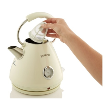 Gorenje K17CLI Standard 2200 W 1.7 L Plastic/ metal 360° rotational base Cream