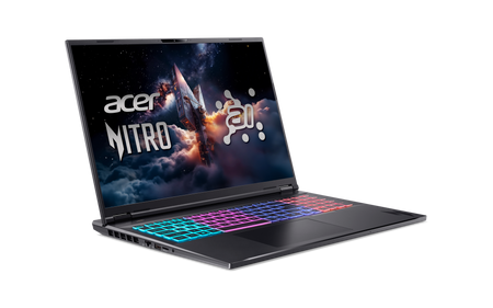 Acer | Nitro 18 AI AN18-61-R40J | Obsidian Black | 18 " | IPS | WQXGA | 2560 x 1600 pixels | AMD Ryzen AI 7 | 350 | 16 GB | DDR5 | Solid-state drive capacity 1000 GB | NVIDIA GeForce RTX 5070 | GDDR7 | 8 GB | Windows 11 Home | 802.11ax | Bluetooth version