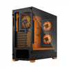 Fractal Design Pop Air RGB Side window Orange Core TG Clear Tint ATX, mATX, Mini ITX Power supply included No