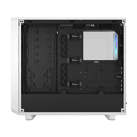 Fractal Design Meshify 2 RGB TG Clear Tint Side window White E-ATX Power supply included No