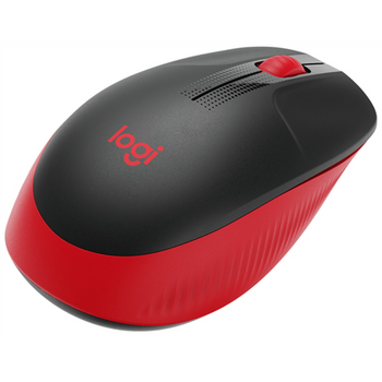 Logitech Full size Mouse M190  Wireless Red USB