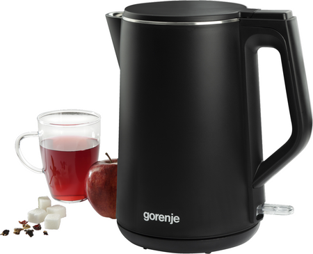 Gorenje Kettle K15DWBK Electric 2200 W 1.5 L Stainless steel 360° rotational base Black
