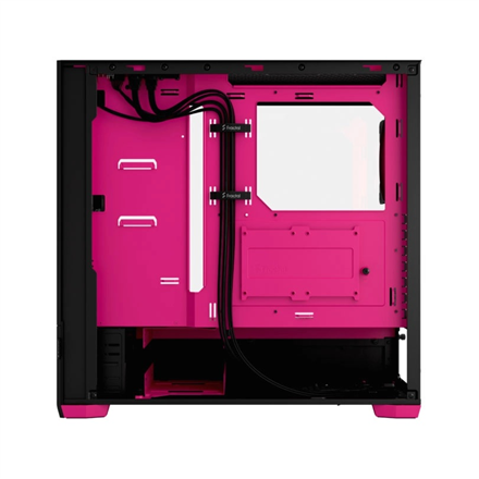 Fractal Design Pop Air RGB Side window Magenta Core TG Clear Tint ATX, mATX, Mini ITX Power supply included No