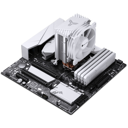 Jonsbo CR-1400 E CPU Kühler, RGB - 92mm, weiß