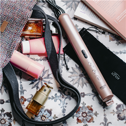 Adler Cordless Hair Straightener | AD 2327 | Ceramic heating system | Display LED | Temperature (min) 160 °C | Temperature (max) 220 °C | Pink