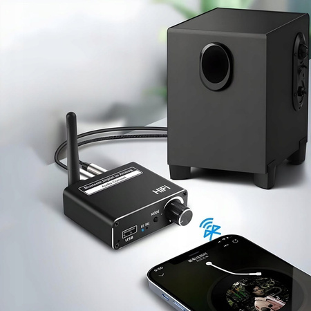 TRANSMITER BLUETOOTH 5.0 KONWERTER AUDIO DAC 5.1 ODBIORNIK BT CINCH AUX USB