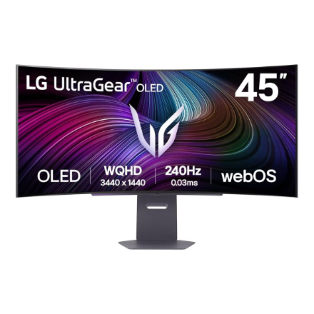 LG 45GX90SA-B 45" UltraGear Curved OLED, 21:9, 3440x1440, 275cd/m2, 0.03s/HDMI, DisplayPort, USB | LG