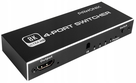 SWITCH HDMI 2.1 4x1 PRZEŁĄCZNIK 8K 4K 120HZ 240HZ