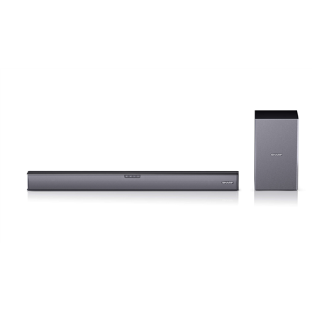 Sharp HT-SBW182 2.1 Slim Soundbar HDMI, Optical, Bluetooth 160 W Bluetooth Wireless connection Black AUX in