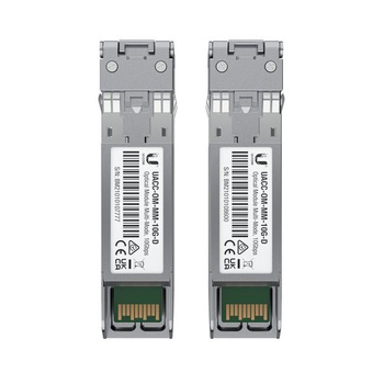 Ubiquiti SFP+ UACC-OM-MM-10G-D-2 Multi-Mode Fiber LC (2er-Pack) UF-MM-10G: SFP+, 10 Gbps