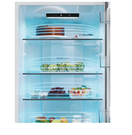 Candy Refrigerator | CNCQ2T618EW | Energy efficiency class E | Free standing | Combi | Height 185 cm | No Frost system | Fridge net capacity 235 L | Freezer net capacity 120 L | 38 dB | White