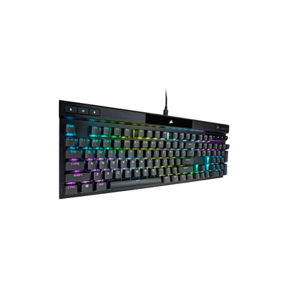 Corsair Gaming Keyboard K70 PRO RGB Gaming keyboard RGB LED light NA Wired Black Optical-Mechanical