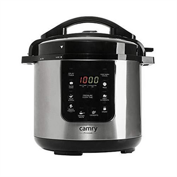 Camry Pressure cooker CR 6409 1500 W, Alluminium pot, 6 L, Number of programs 8, Stainless steel/Black