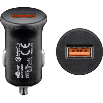 Goobay Quick Charge QC3.0 USB car fast charger USB 2.0 Female (Type A) Cigarette lighter Male