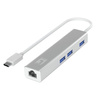 LevelOne Adapter USB-C -> GBit-LAN + USB3.0-Hub