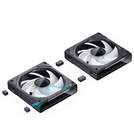 Jonsbo ZK-120B ARGB PWM Lüfter, 120mm, 3er-Pack - schwarz