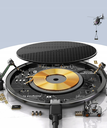 SZYBKA ŁADOWARKA INDUKCYJNA BEZPRZEWODOWA BIURKOWA