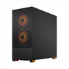 Fractal Design Pop Air RGB Side window Orange Core TG Clear Tint ATX, mATX, Mini ITX Power supply included No