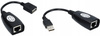 PRZEDŁUŻACZ USB MYSZKI EXTENDER RJ45 PO LAN 60M 5e