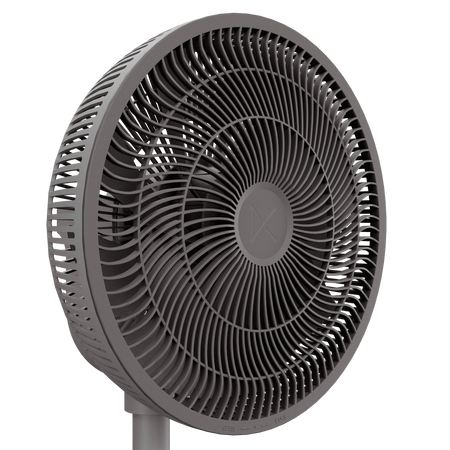 Duux | Fan | Whisper 2 | Stand Fan | Gray | Diameter 34 cm | Number of speeds 26 | Oscillation | 1.6-19 W | Remote control