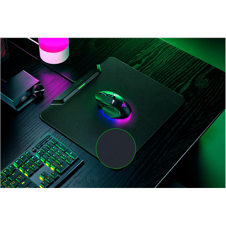 Razer | Wireless Charging Gaming Mouse Mat and Puck, Hard Edition | HyperFlux V2 Wireless Charging System | Gaming Mouse Mat | 360 x 311 mm | Black