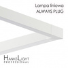 Lampa LED HanksLight,white,liniowa,alu,zwiesz,wtyczka-opcja łączenia,1200mm,down36W,4000K
