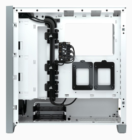 Corsair Tempered Glass Mid-Tower ATX Case iCUE 4000X RGB Side window, Mid-Tower, White, Power supply included No, Steel, Tempered Glass, Plastic