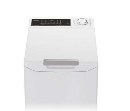 Candy Washing Machine | TCA284TM5-S | Energy efficiency class A | Top loading | Washing capacity 8 kg | 1200 RPM | Depth 60 cm | Width 41 cm | Display | Digit | White