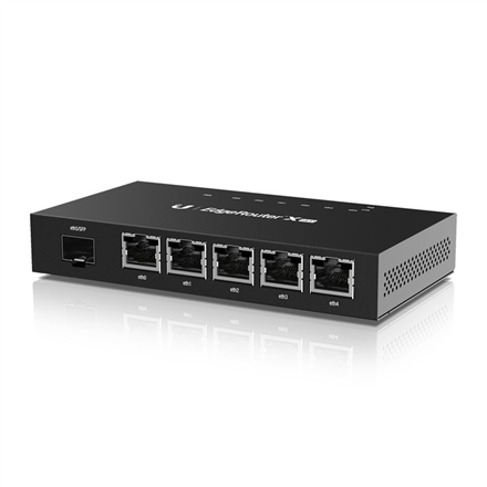 Ubiquiti EdgeRouter ER-X-SFP No Wi-Fi 10/100/1000 Mbit/s Ethernet LAN (RJ-45) ports 5 Mesh Support No MU-MiMO No No mobile broadband