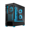 Fractal Design Pop Air RGB  Side window Cyan Core TG Clear Tint ATX, mATX, Mini ITX Power supply included No