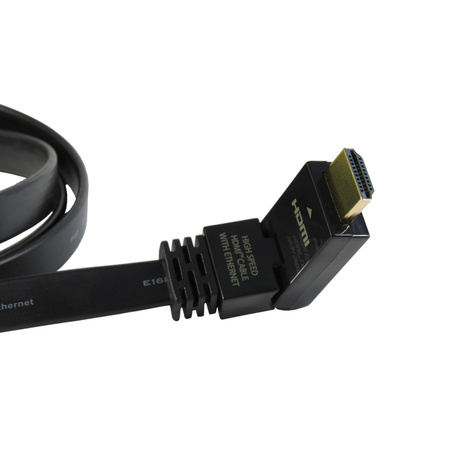 KABEL HDMI 2.0 M/M HQ pozłacany 1,5m ETHERNET 3D kątowy AL-05 ART