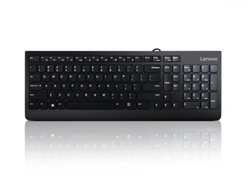 Lenovo USB Keyboard 300 Standard Wired Complete ergonomic design. Spill resistant keys with board drain. Concaved key caps fitted for your fingertips. EN 1.8 m Black