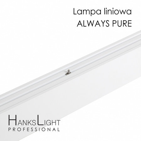 Lampa LED HanksLight,white,liniowa,alu,zwiesz,1200mm,down36W,4000K