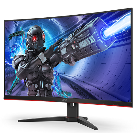 AOC Curved Gaming Monitor C32G2ZE 31.5 ", VA, FHD, 1920 x 1080, 16:9, 1 ms, 300 cd/m², Black, Headphone out (3.5mm), 240 Hz, HDMI ports quantity 2